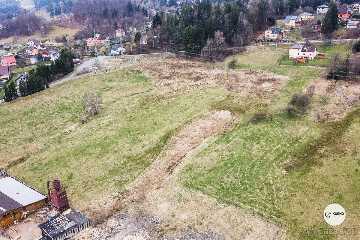 Pozemek o výměře 3291 m2 v obci Mosty u Jablunkova