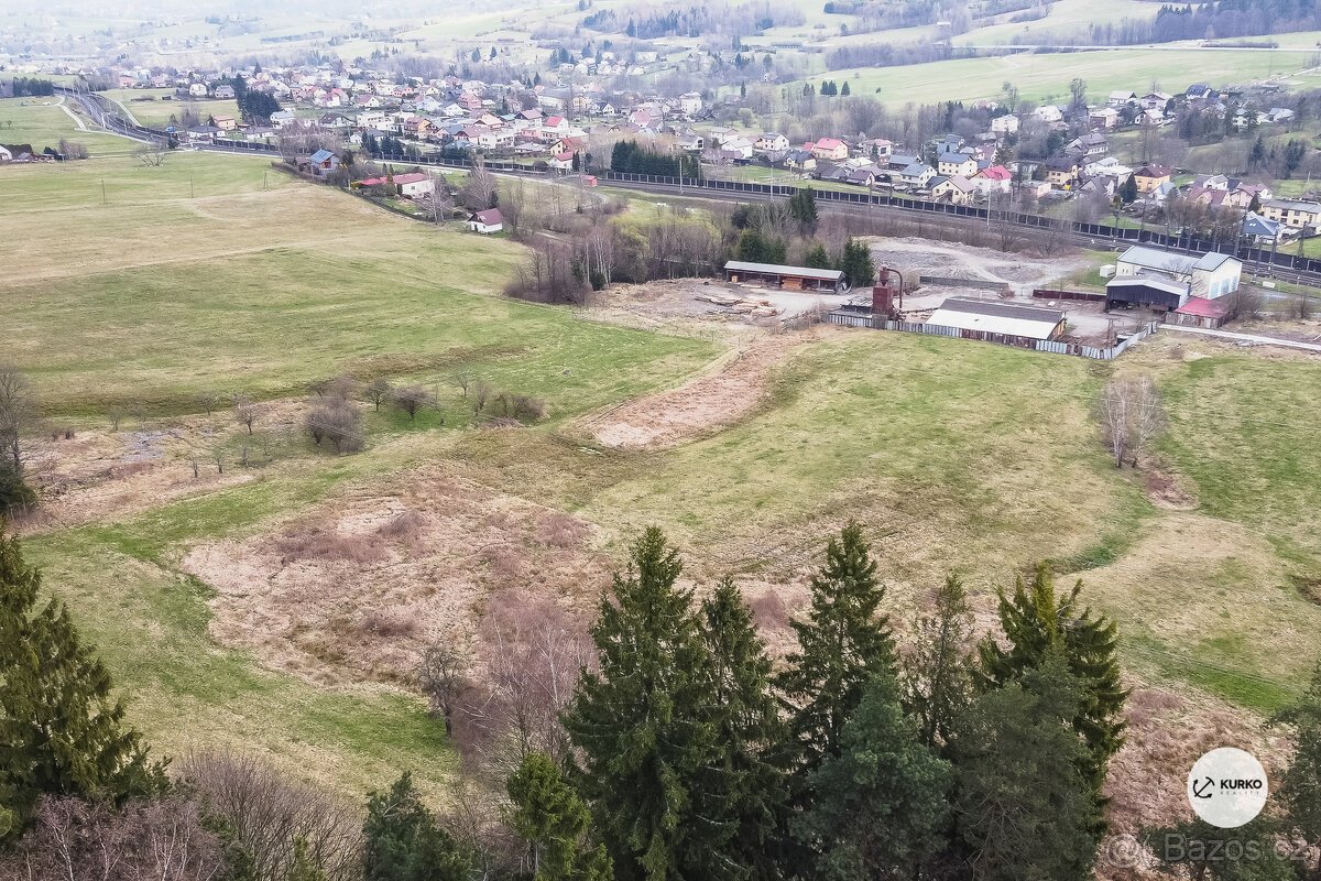 Pozemek o výměře 3291 m2 v obci Mosty u Jablunkova