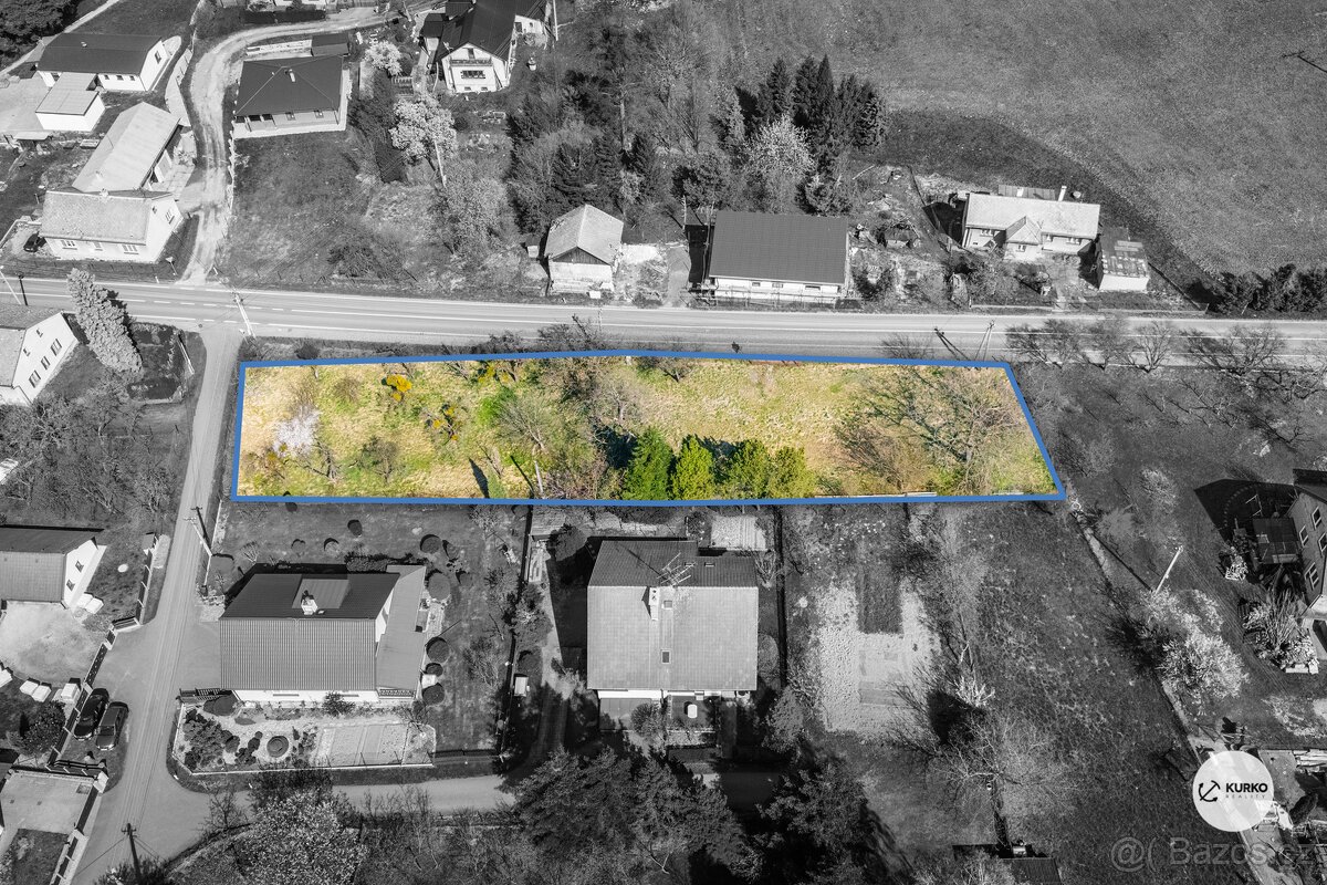 Pozemek o výměře 1930 m2 v obci Sedliště