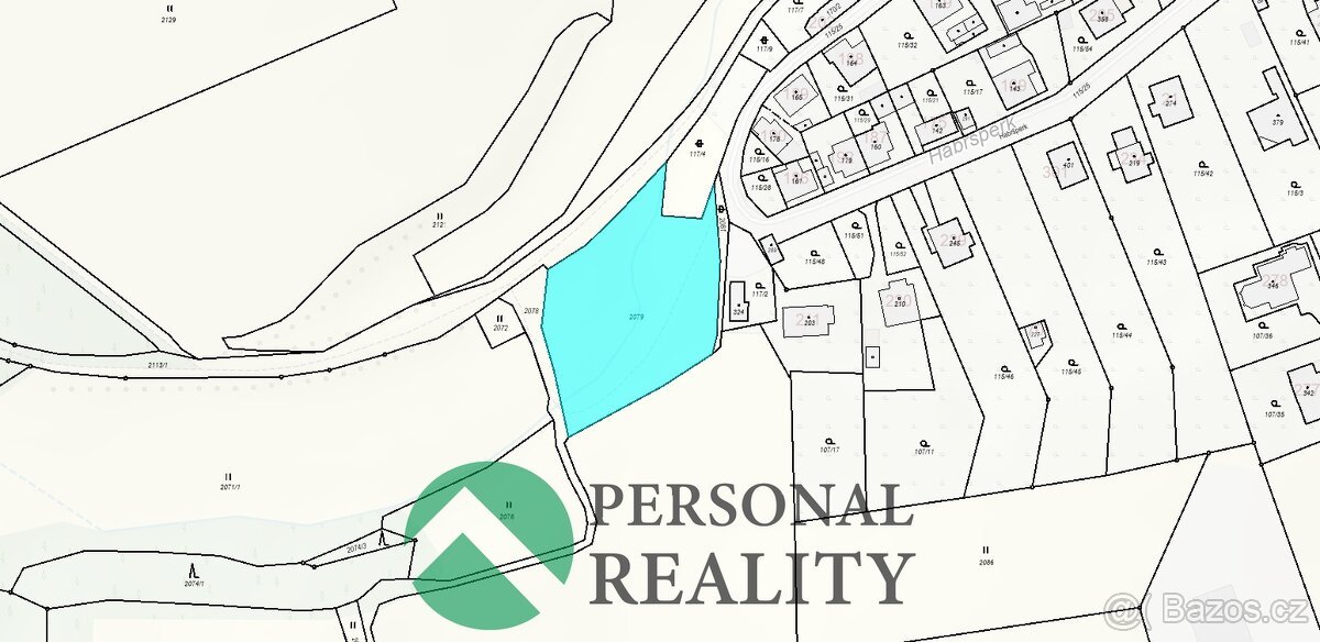 Prodej pozemky pro bydlení, 2 591 m² - Dolní Radechová