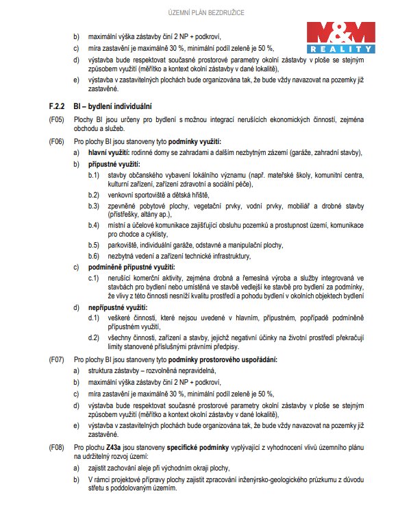 Prodej pozemku k bydlení, 1257 m², Bezdružice, ul. Na Stráni