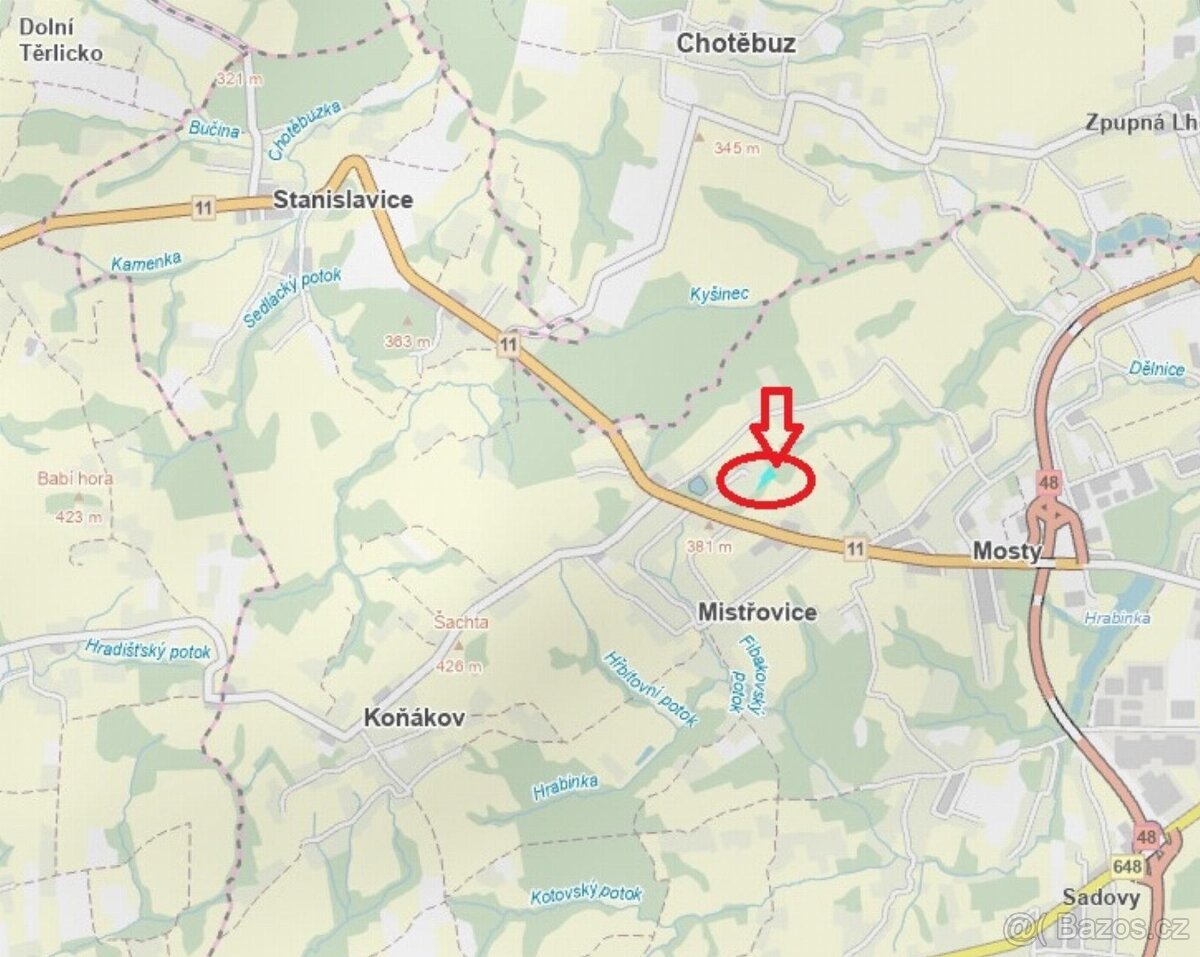 Prodej pozemků k.ú. Mistřovice