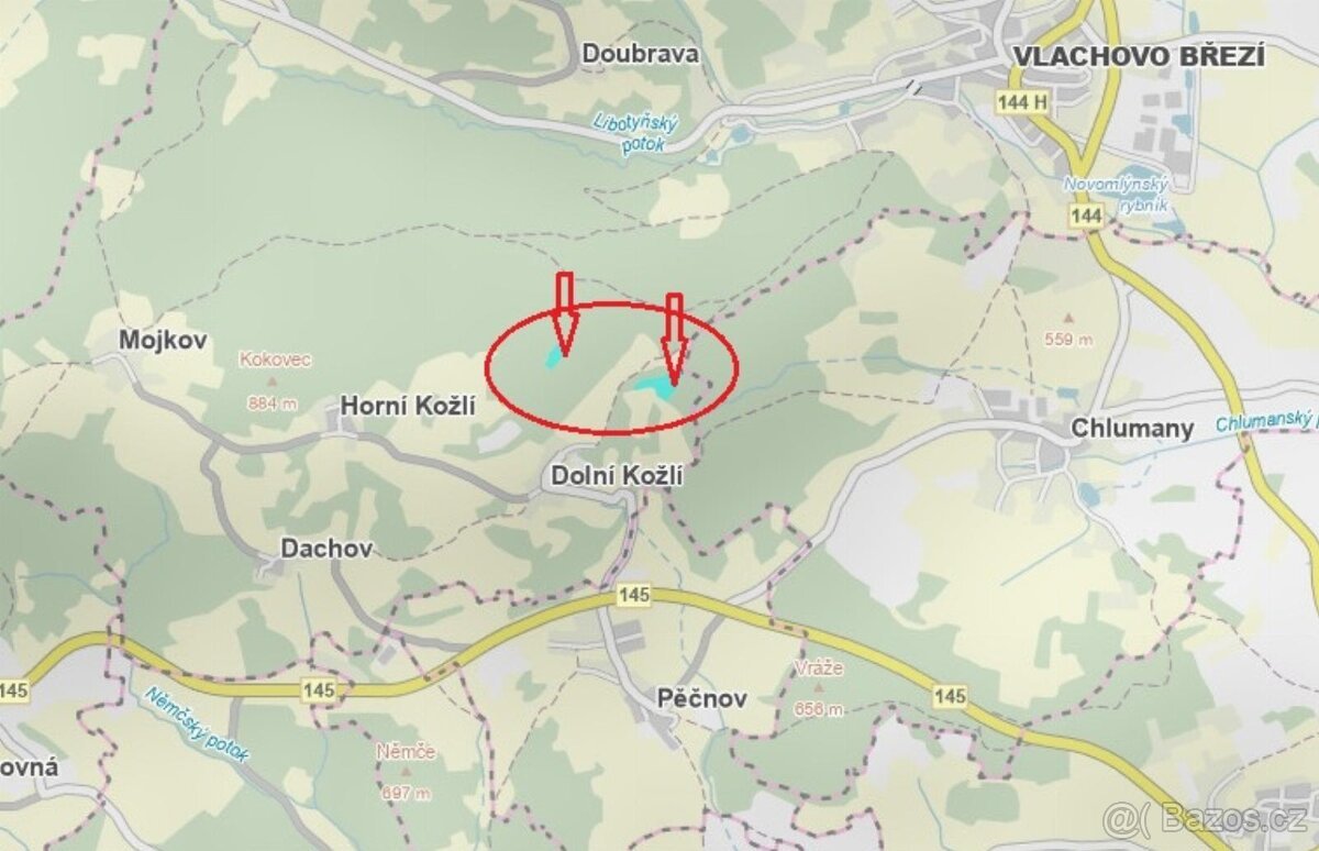 Prodej lesních pozemků v k.ú. Dolní Kožlí