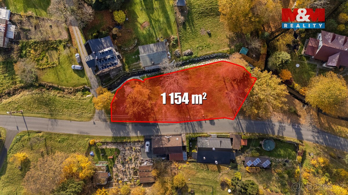 Prodej pozemku k bydlení, 1154 m², Staré Křečany