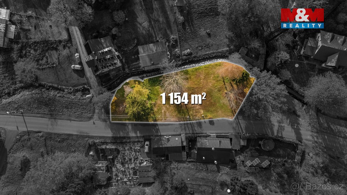 Prodej pozemku k bydlení, 1154 m², Staré Křečany