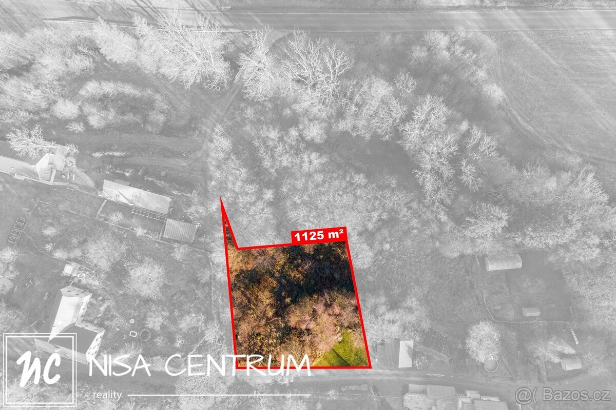 Prodej stavebního pozemku 1125 m² v Heřmanicích, ev.č. 00322