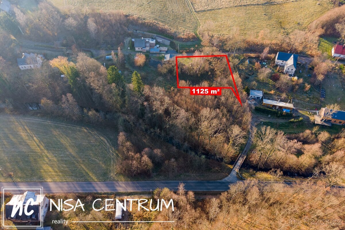 Prodej stavebního pozemku 1125 m² v Heřmanicích, ev.č. 00322