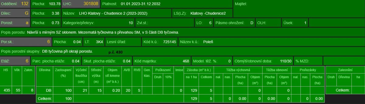 Prodej lesních pozemků k.ú. Poleň