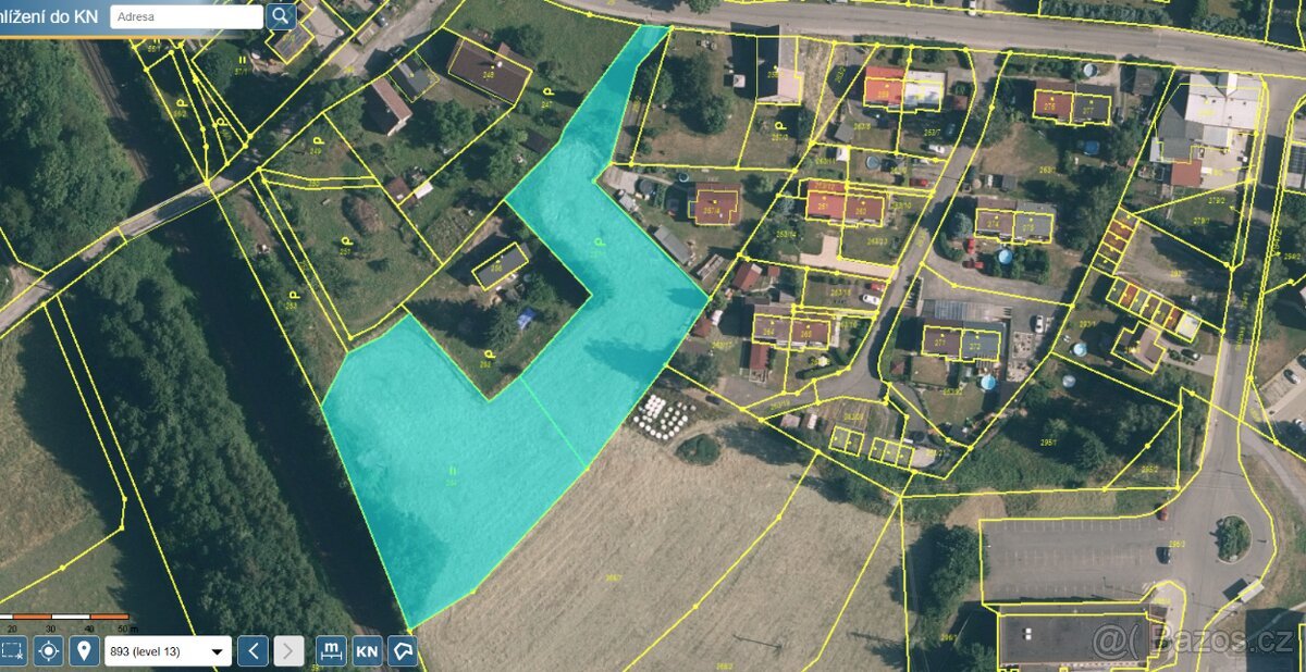 Prodej st. parcel 5.523 m2 pro RD v Liberci, Pilínkov.