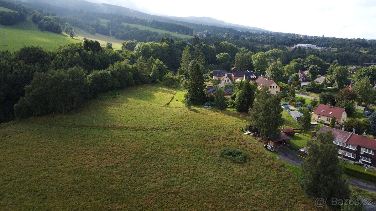 Prodej st. parcel 5.523 m2 pro RD v Liberci, Pilínkov.