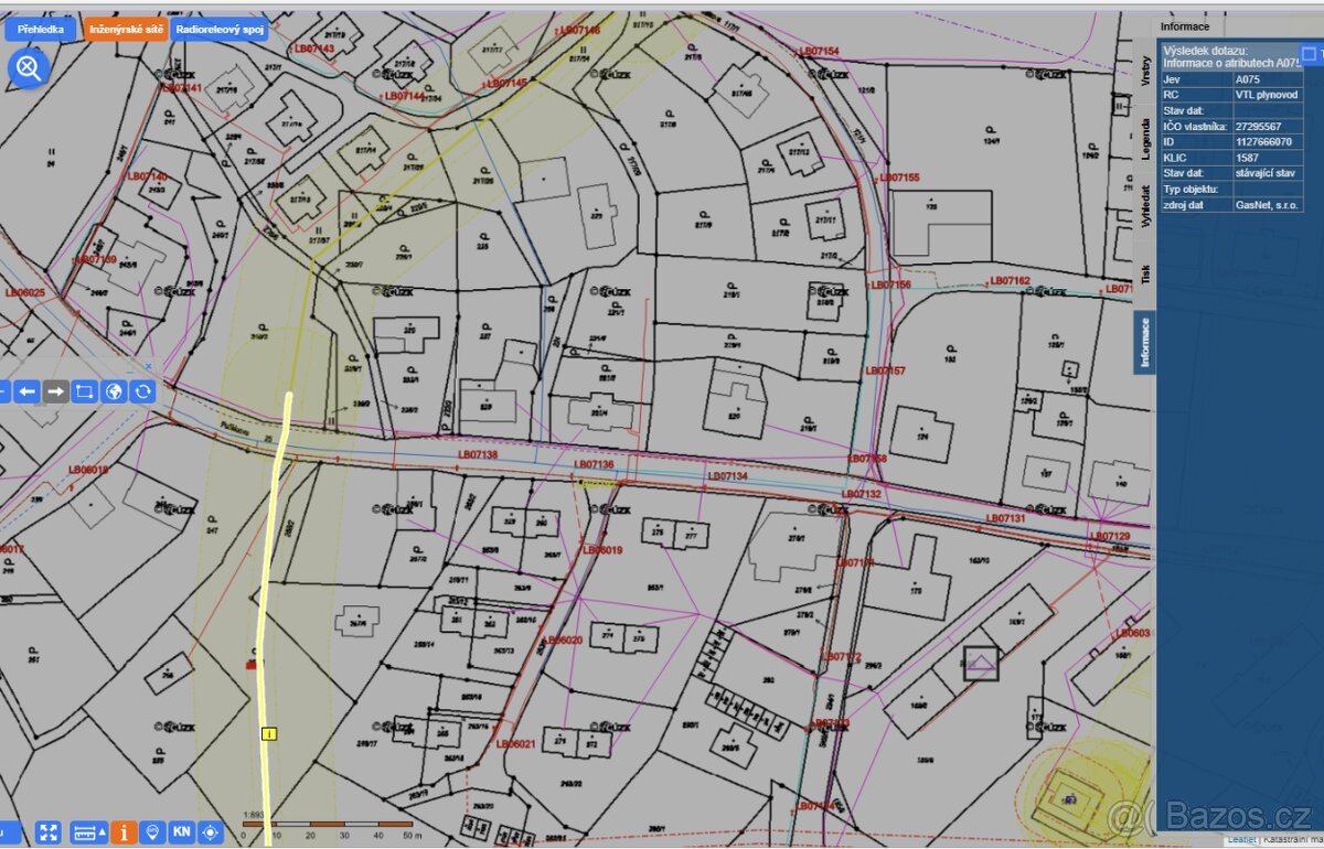 Prodej st. parcel 5.523 m2 pro RD v Liberci, Pilínkov.