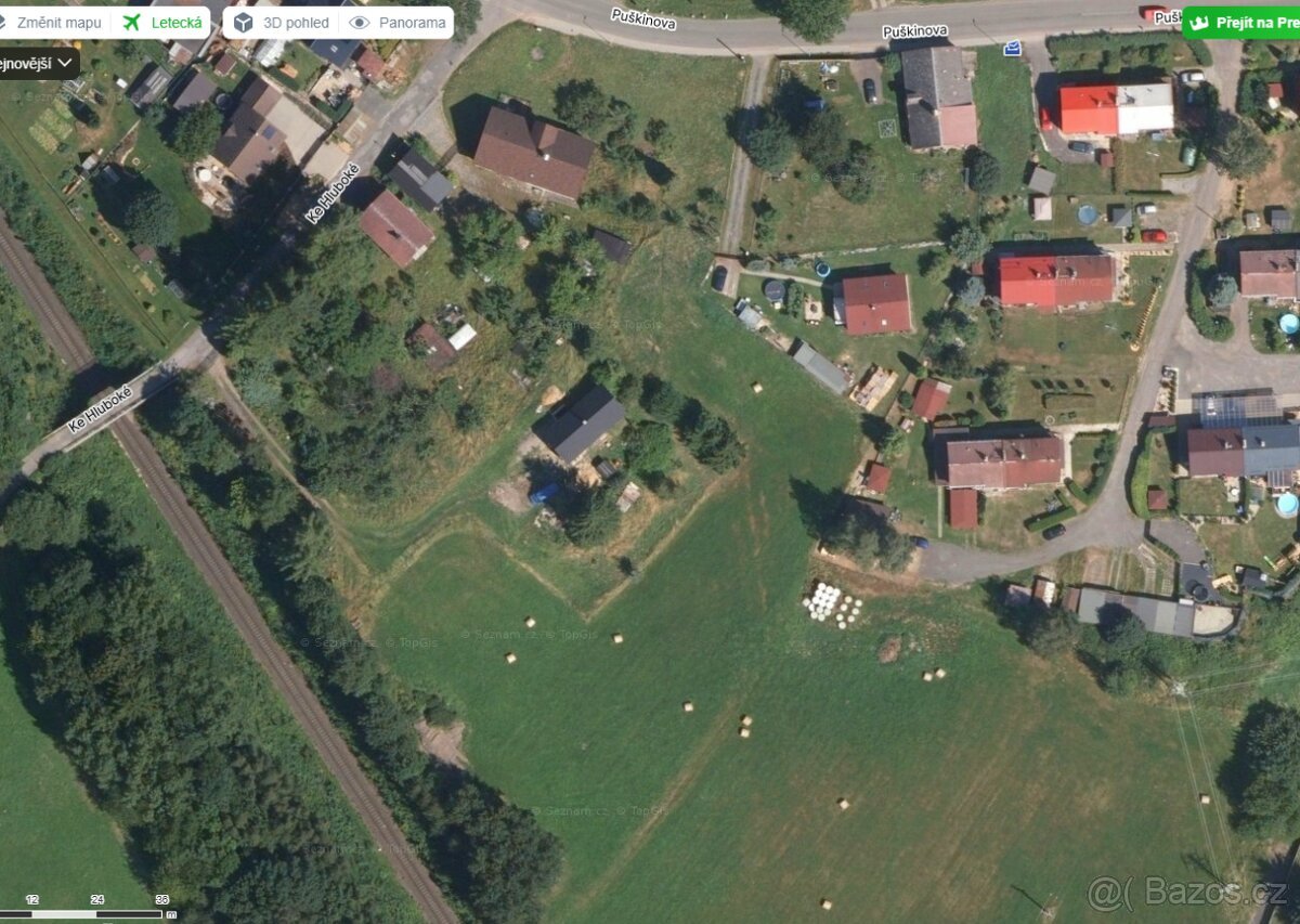 Prodej st. parcel 5.523 m2 pro RD v Liberci, Pilínkov.