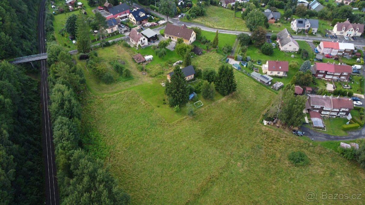 Prodej st. parcel 5.523 m2 pro RD v Liberci, Pilínkov.