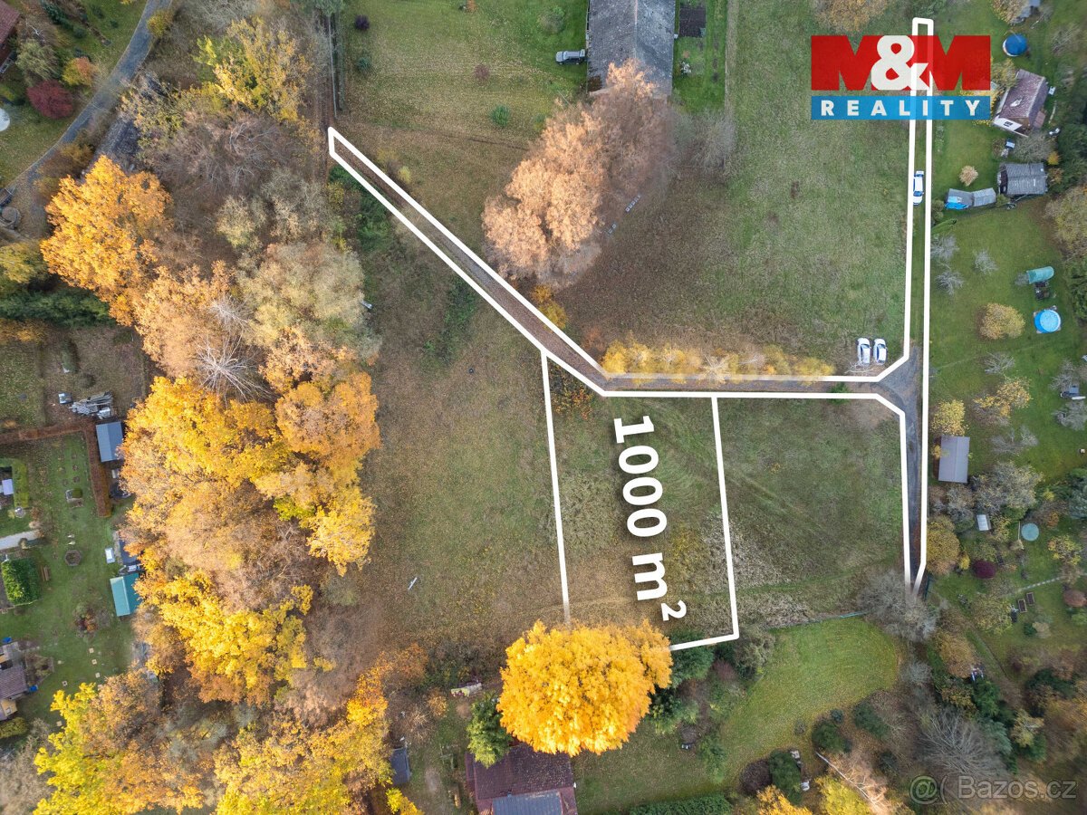 Prodej pozemku k bydlení, 1000 m², Vlašim
