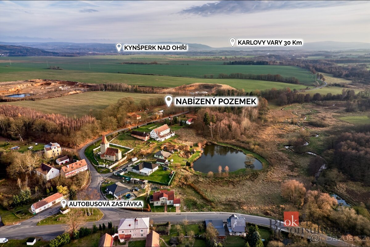 Prodej, pozemky/bydlení, 3662 m2, 35002 Milhostov, Cheb [ID 