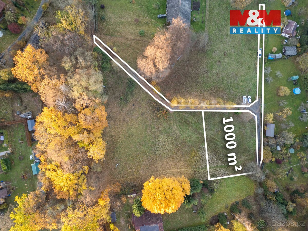 Prodej pozemku k bydlení, 1000 m², Vlašim