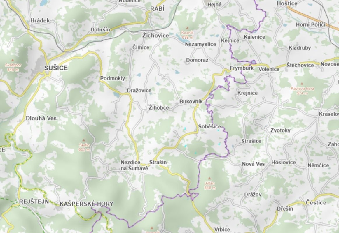 Prodej pole v k.ú. Soběšice u Sušice