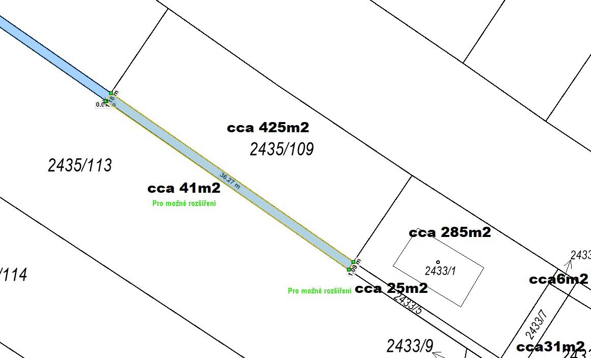 Prodej stavebního pozemku 747 m2, Oslavany, Brno-venkov