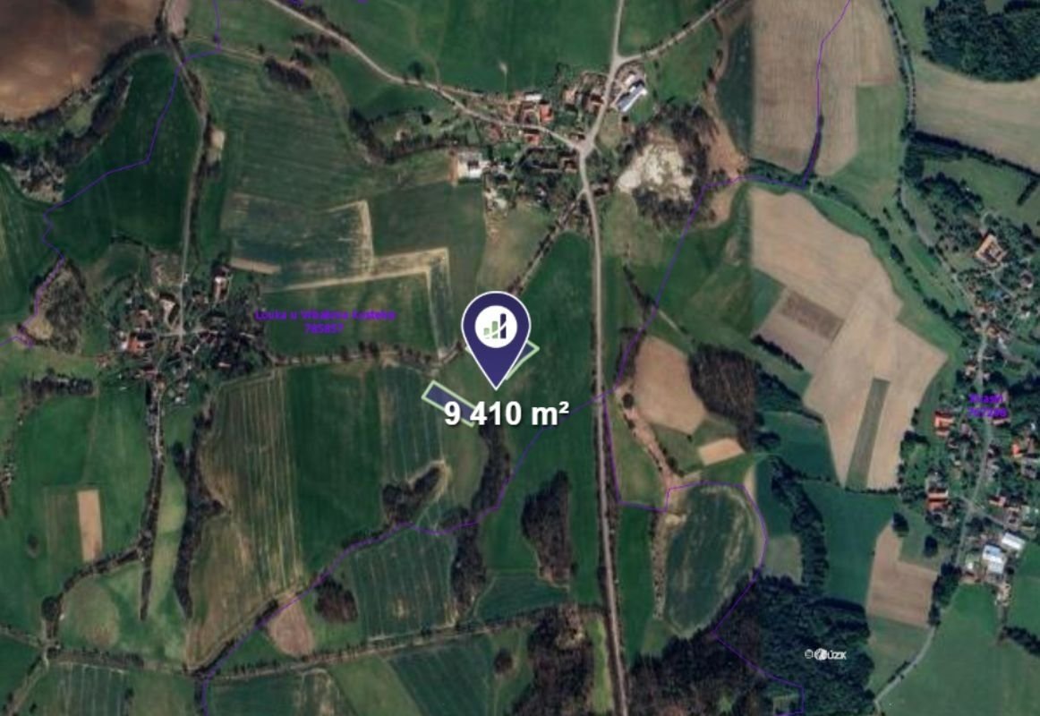 Prodej podílu 1/10 pole 941 m², Vrbatův Kostelec