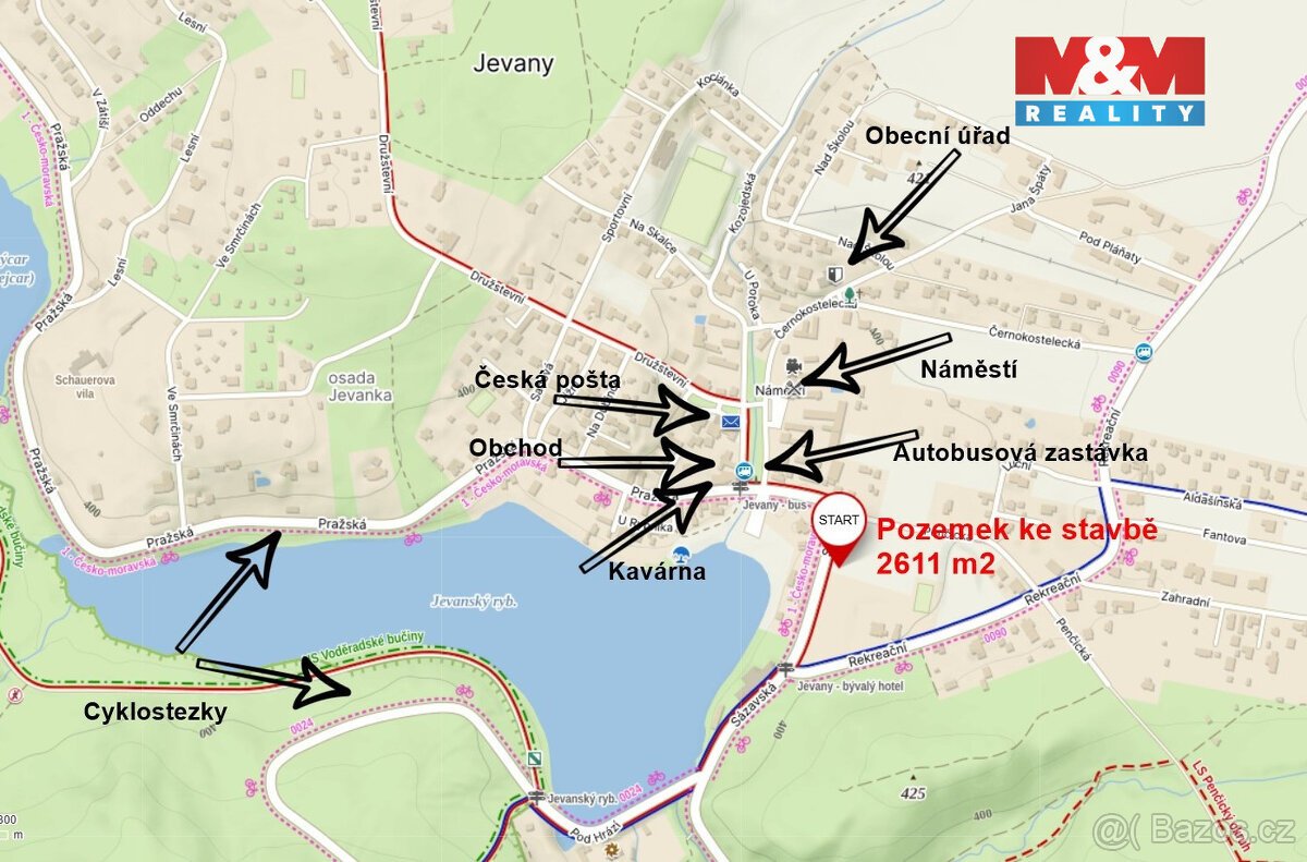 Prodej pozemku k bydlení, 2611 m², Jevany