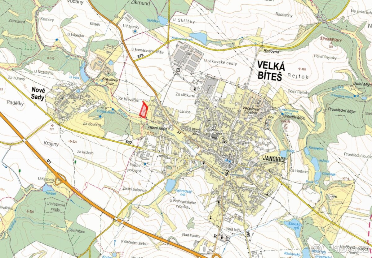 Zemědělská půda, prodej, Velká Bíteš, Žďár nad Sázavou