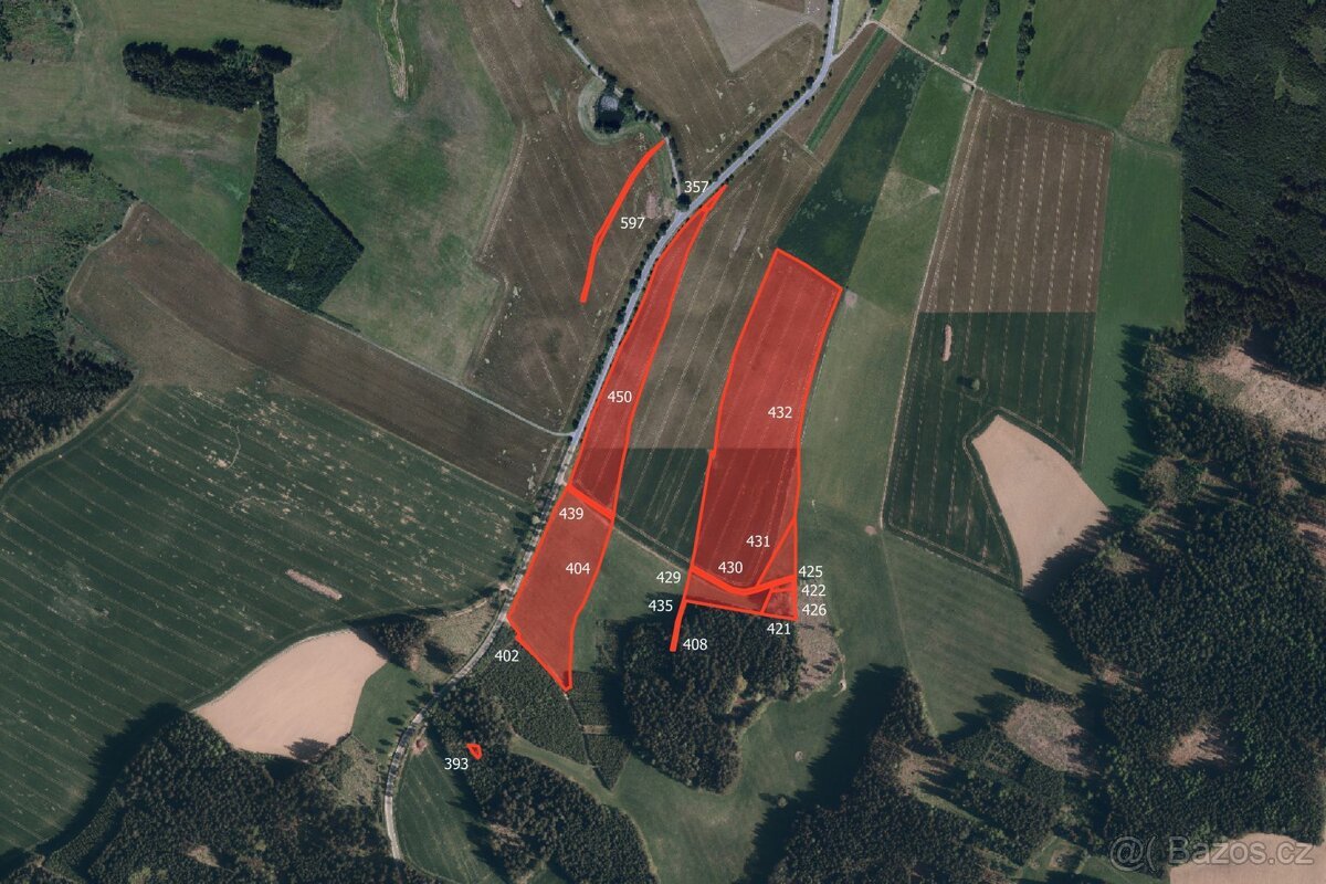 Zemědělská půda, prodej, Hlinné, Nové Město na Moravě, Žďár 