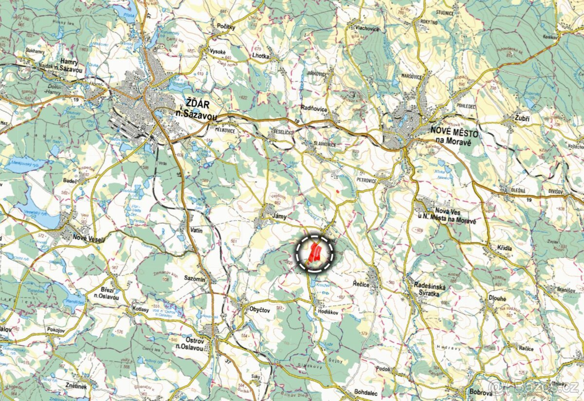 Zemědělská půda, prodej, Hlinné, Nové Město na Moravě, Žďár 