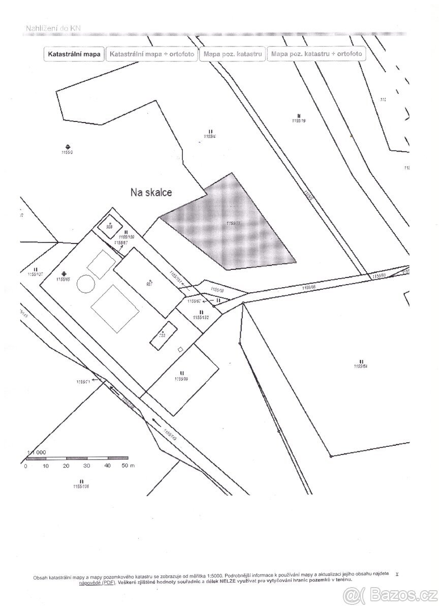 Pozemek 1769 m2 Seč rezervováno