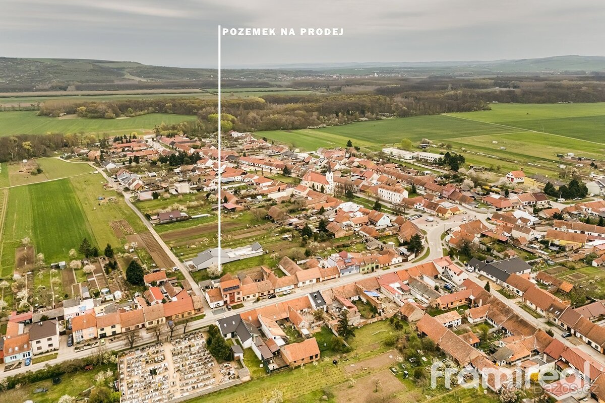 Prodej stavebního pozemku 466 m², Přísnotice, ev.č. 02089