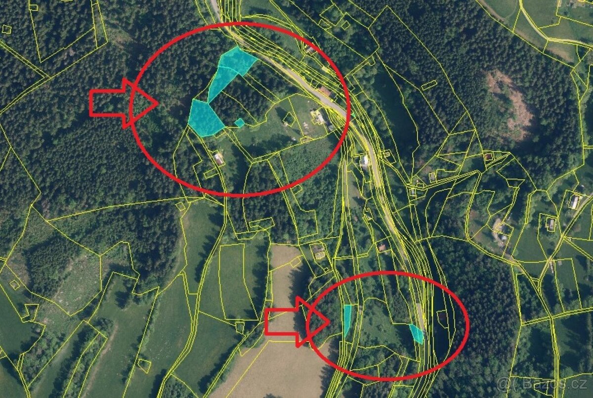 Prodáme pozemky v k.ú. Křížlice