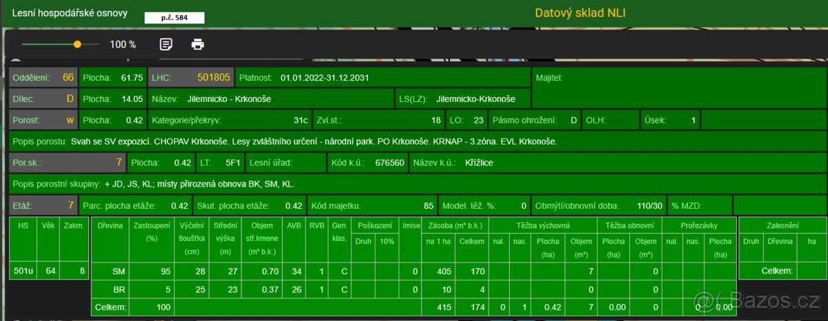 Prodáme pozemky v k.ú. Křížlice