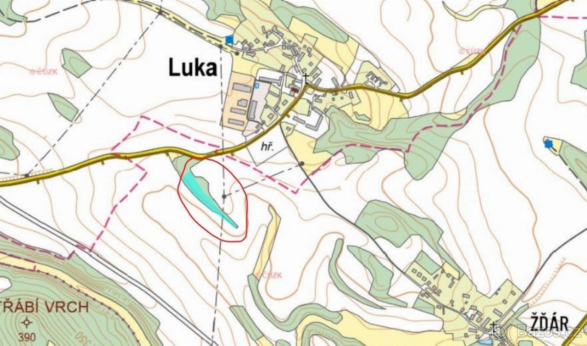 Prodám lesní pozemek v k.ú. Žďár v Podbezdězí