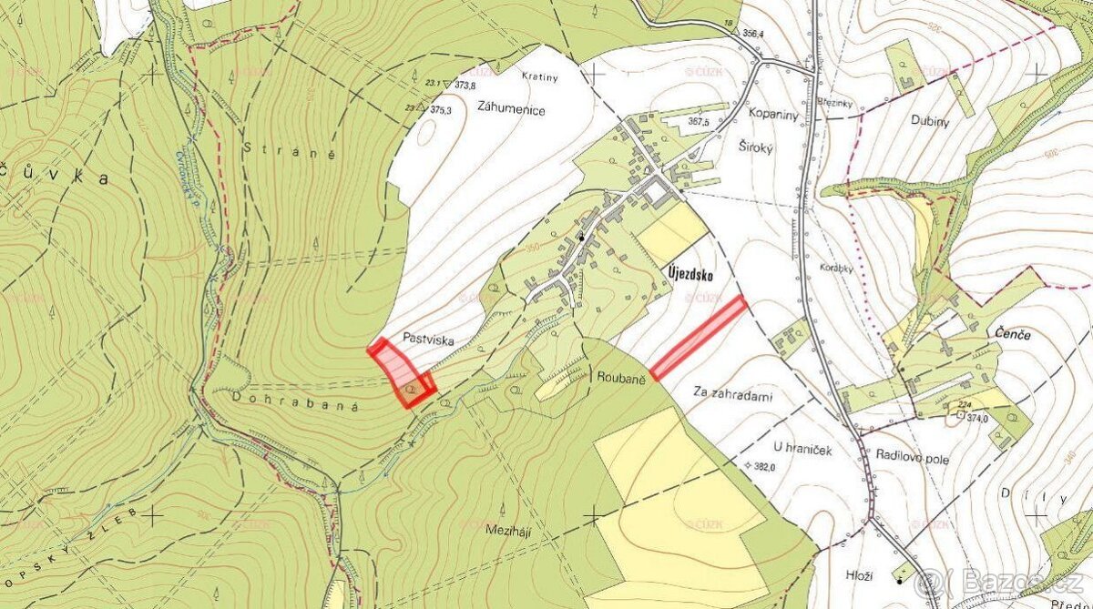 Zemědělská půda, prodej, Újezdsko, Kostelany, Kroměříž