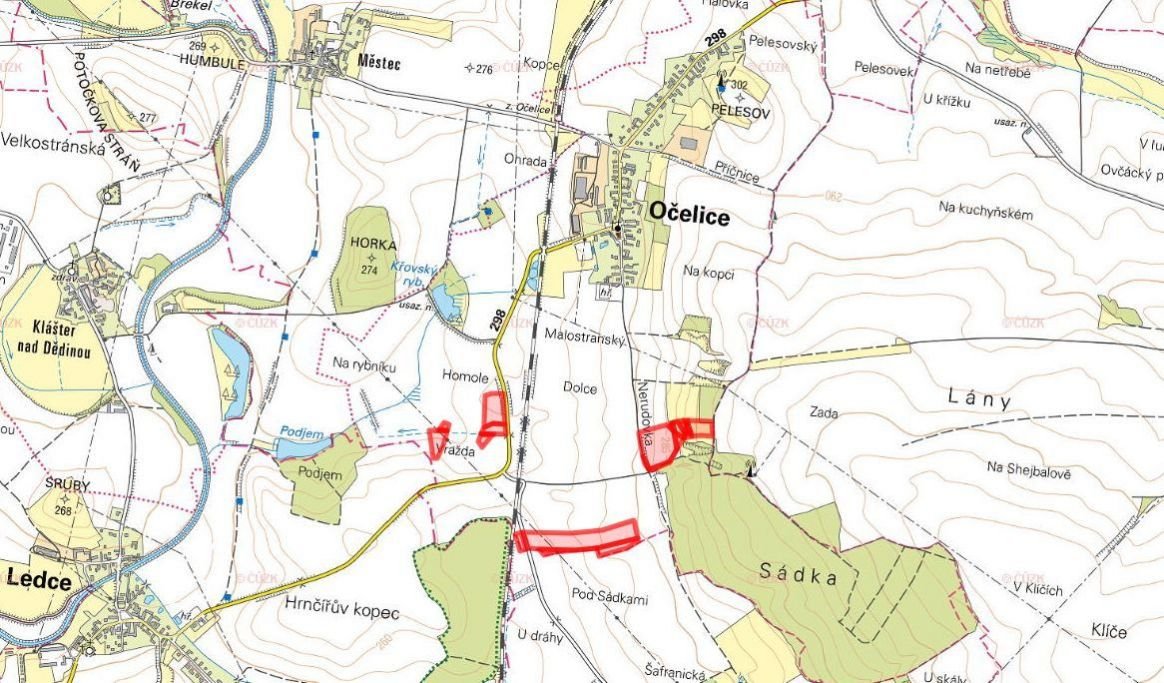 Zemědělská půda, prodej, Očelice, Rychnov nad Kněžnou