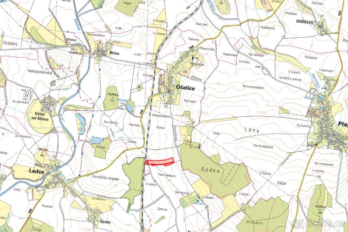 Zemědělská půda, prodej, Očelice, Rychnov nad Kněžnou