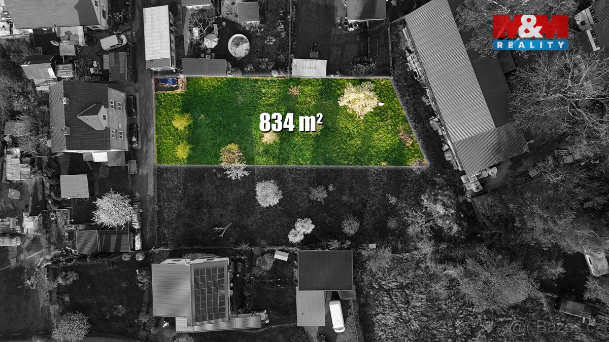 Prodej pozemku k bydlení, 834 m², Česká Kamenice