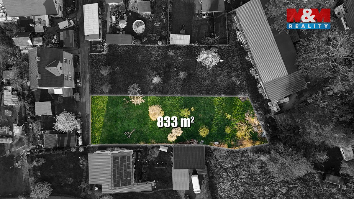 Prodej pozemku k bydlení, 833 m², Česká Kamenice