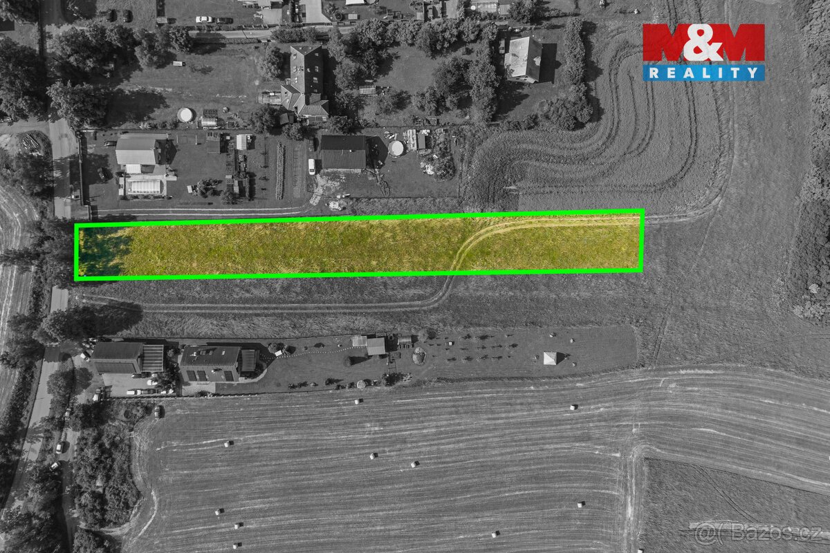 Prodej pozemku k bydlení, 3448 m², Hrusice