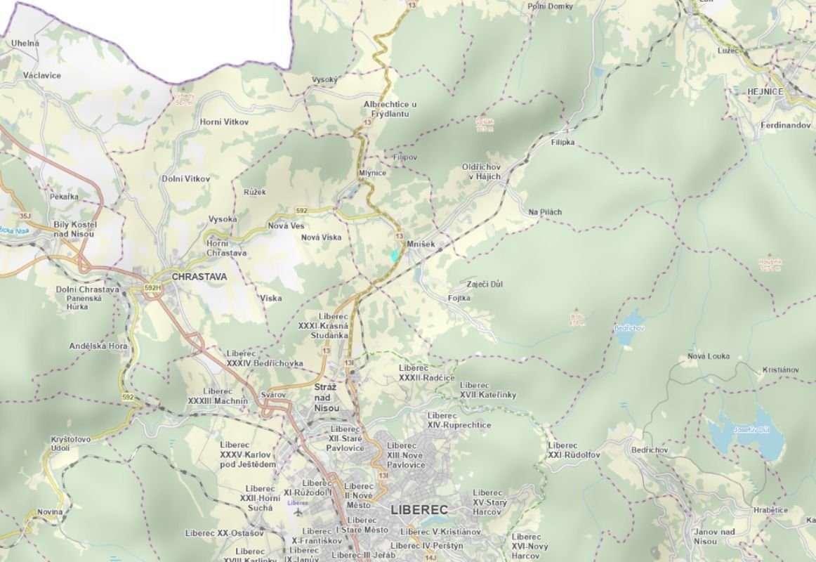 Prodej podílu 1/4 louky 7 252 m², Mníšek