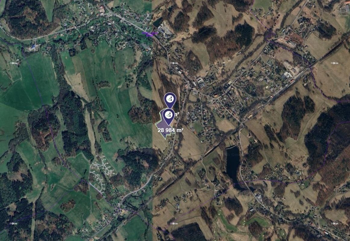 Prodej podílu 1/4 stavebního pozemku 7 252 m², Mníšek