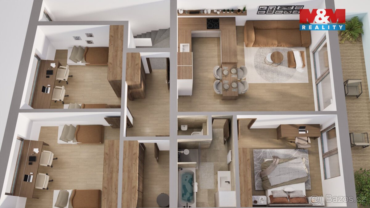 Prodej pozemku k bydlení v Moravském Krumlově, ul. Palackého