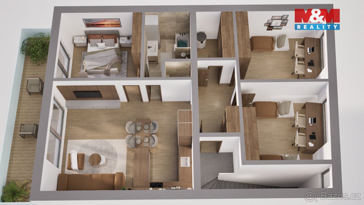 Prodej pozemku k bydlení v Moravském Krumlově, ul. Palackého