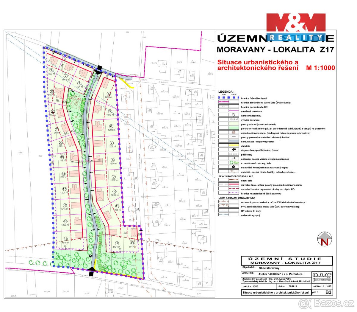 Prodej podílu ½ pozemku k bydlení, Moravany