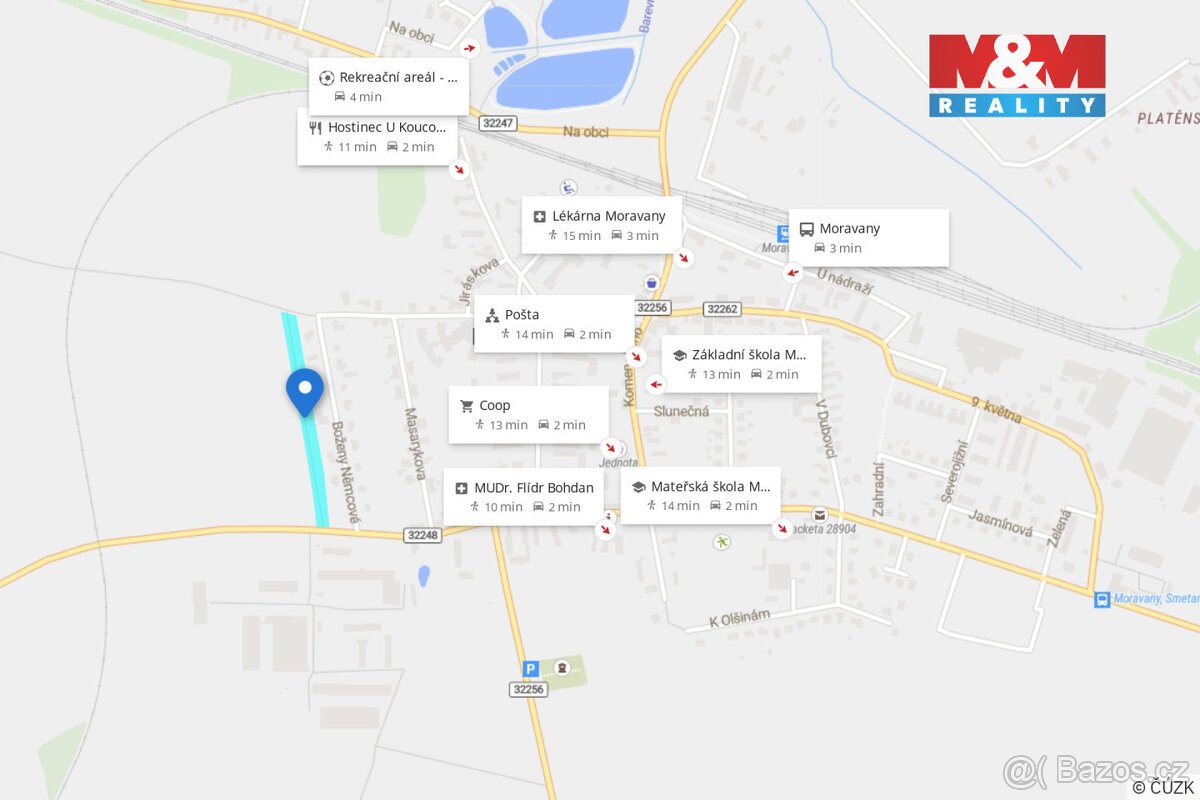 Prodej podílu ½ pozemku k bydlení, Moravany
