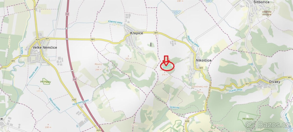 Prodej lesního pozemku k.ú. Nikolčice (2)