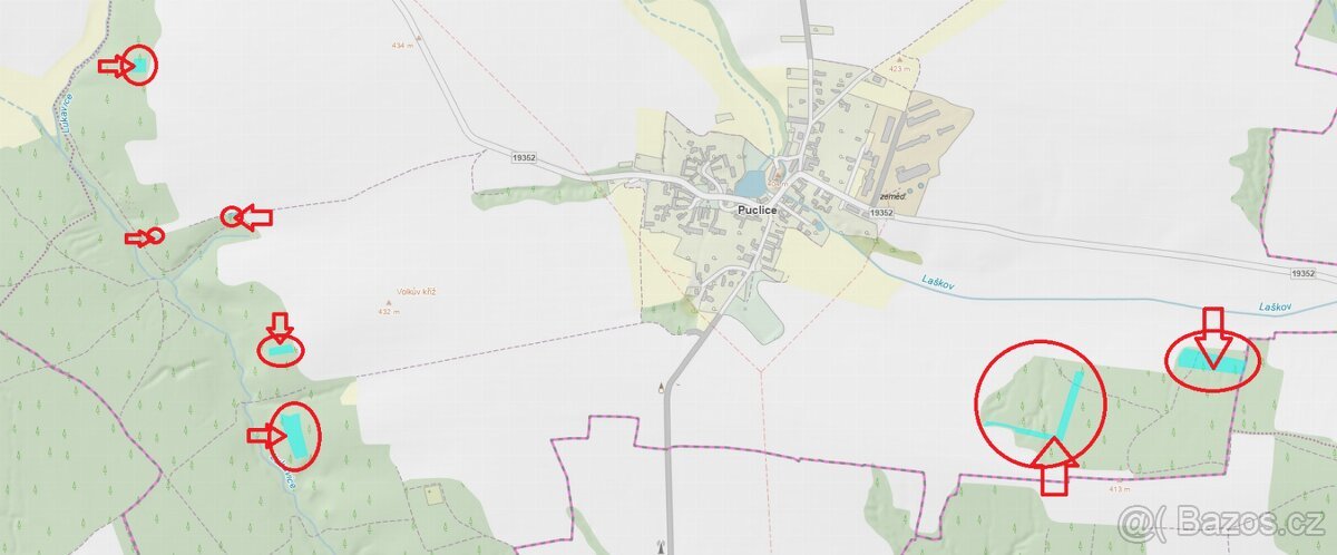 Prodám lesní pozemky k.ú. Puclice