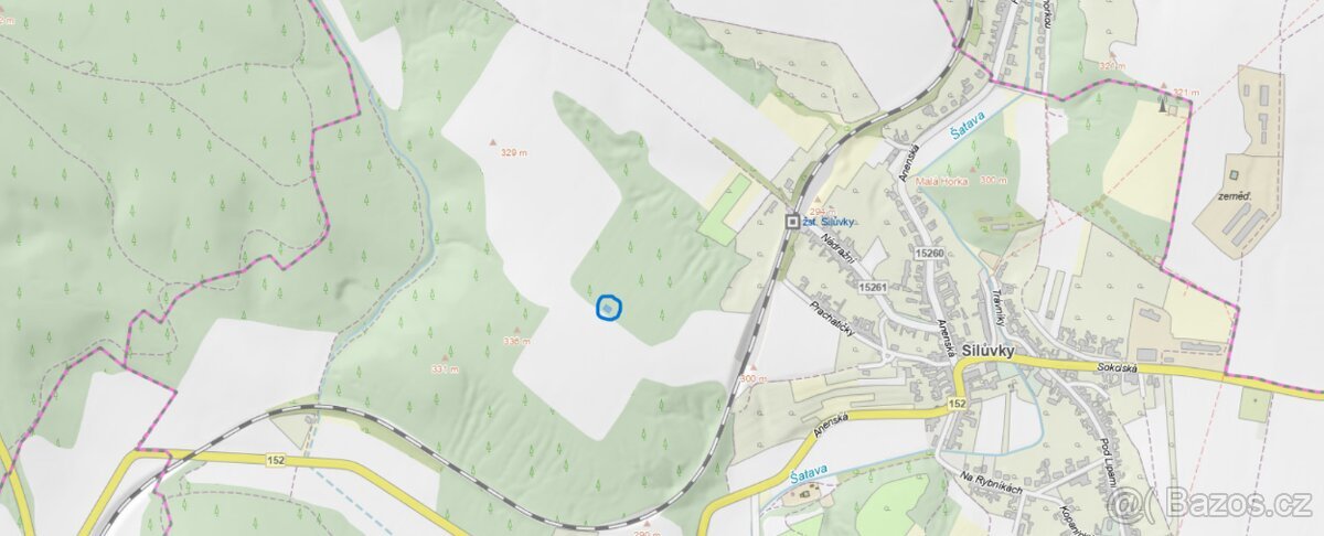 Lesní pozemek Silůvky 3/4 podíl