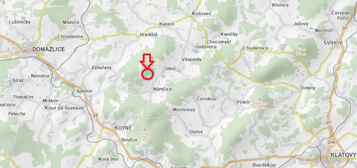 Prodej lesních pozemků k.ú. Úboč