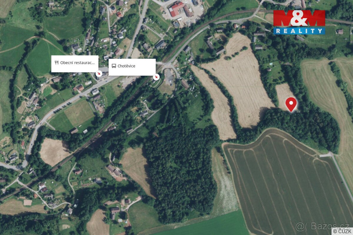 Prodej pozemku k bydlení, 2749 m², Chotěvice