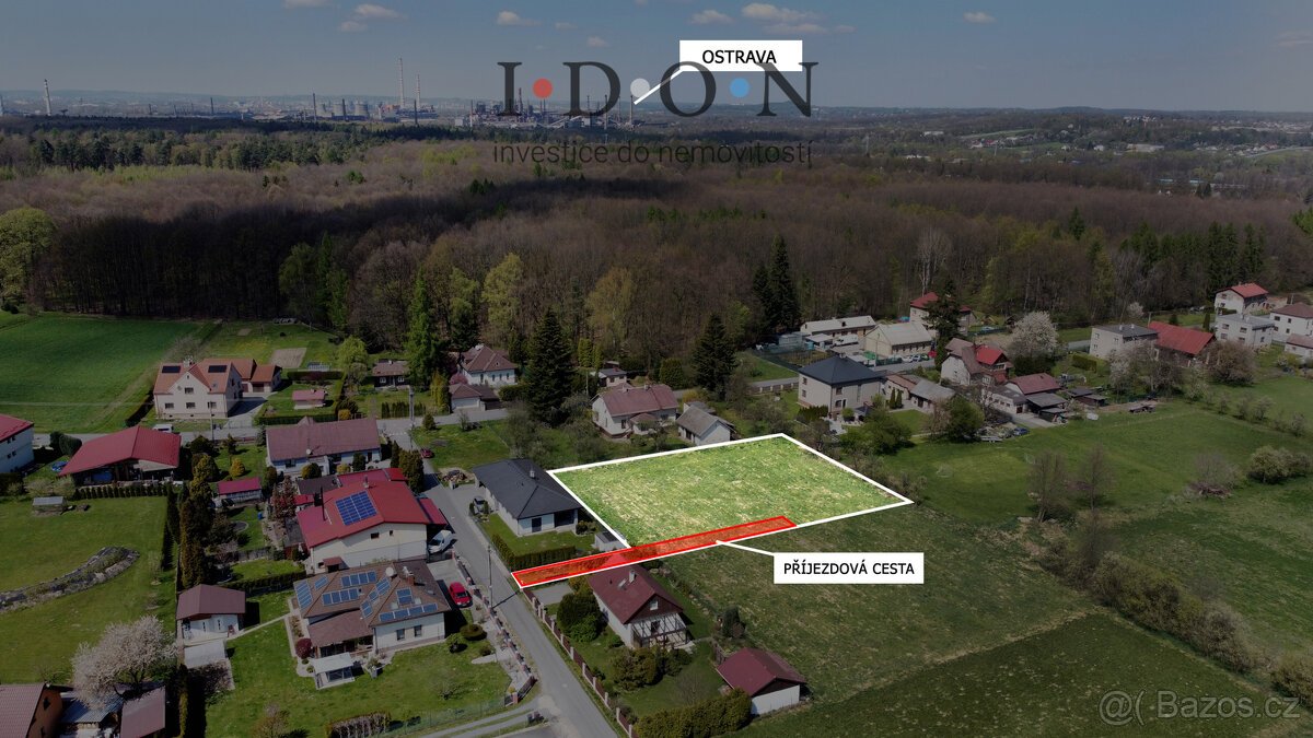 Stavební pozemek o výměře 1855m2, Vratimov, Horní Datyně